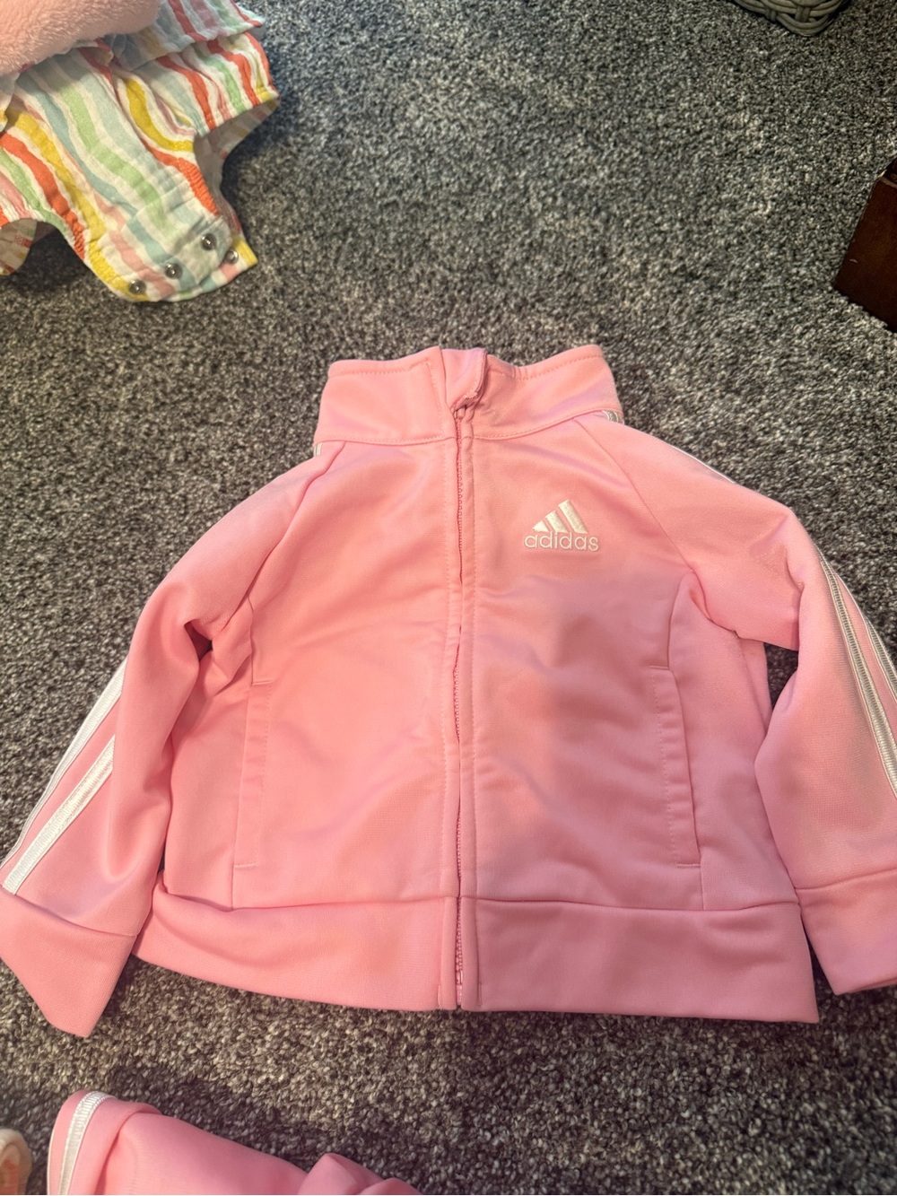 adidas Pink Girls' Lightweight Puffer Jacket